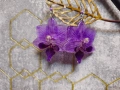 "Purple Orchid" Тези изящни обеци съдържат истинска мини орхидея в красиви розово-лилави нюанси, снимка 6