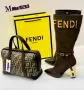 ботуши на ток и чанта fendi , снимка 2