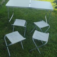 Комплект сгъваема маса с 4 стола , снимка 8 - Къмпинг мебели - 46069865