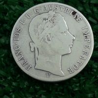 сребърна монета 1 флорин 1859г. Австро-Унгария., снимка 2 - Нумизматика и бонистика - 45891905