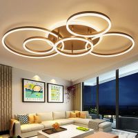 LED лед полилей модерна таванна лампа с дистанционно управление кръг, снимка 8 - Лампи за таван - 34301779