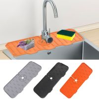 Силиконова подложка за кухненска мивка Размери: 37X14.5cm. Варианти: черна, оранжева, сива, снимка 3 - Други - 45835905