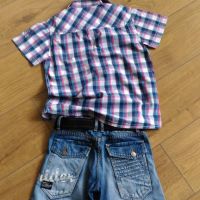 ZARA и L.O.G.G. детски къси дънки, тениска и ризка, снимка 10 - Детски къси панталони - 46203030