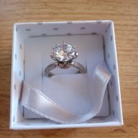Сребърен пръстен с цирконий , снимка 4 - Пръстени - 45913142