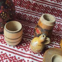Стари български сувенирни мускал ваза програмирани ръчно рисувани, снимка 7 - Други ценни предмети - 45297705