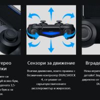 Безжичен контролер Sony DualShock 4 за PlayStation 4 - Jet Black (CUH-ZCT2E) Версия 3,50, снимка 3 - Аксесоари - 45650761