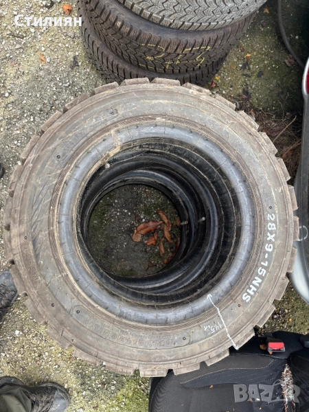 Гуми за мотокар 28x9-15, 2 бр., снимка 1