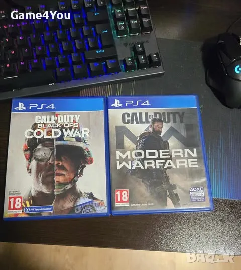 ps4 call of duty cold war и modern warfare, снимка 1