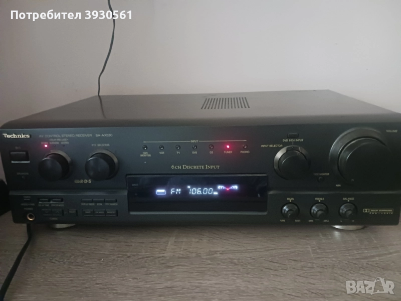 Ресивър technics sa-ax530 с оригинално дистанционно, снимка 1