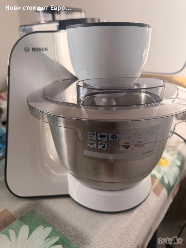 Пкухненски робот/ планетарен миксер Bosch MUM 5.   Перфектни резултати: изключително мощен мотор с м, снимка 1