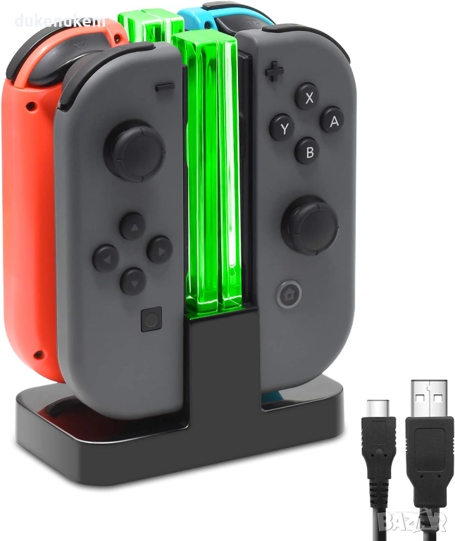Зарядна станция за Joy-Con FASTSNAIL – за Nintendo Switch / Switch OLED, снимка 1