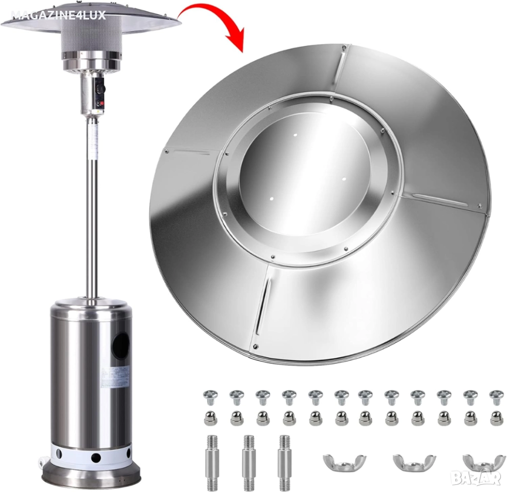 Външен газов отоплител тип гъба 13KW, снимка 1