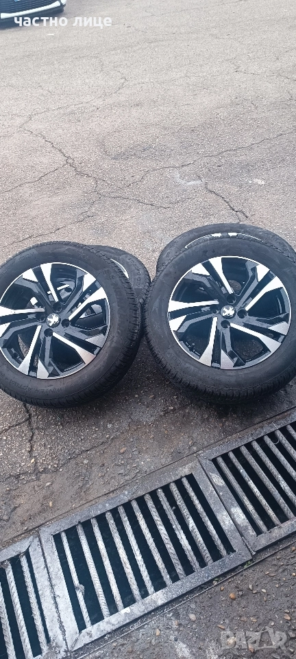 4 броя алуминиеви джанти с гуми 17цола,4/108, снимка 1