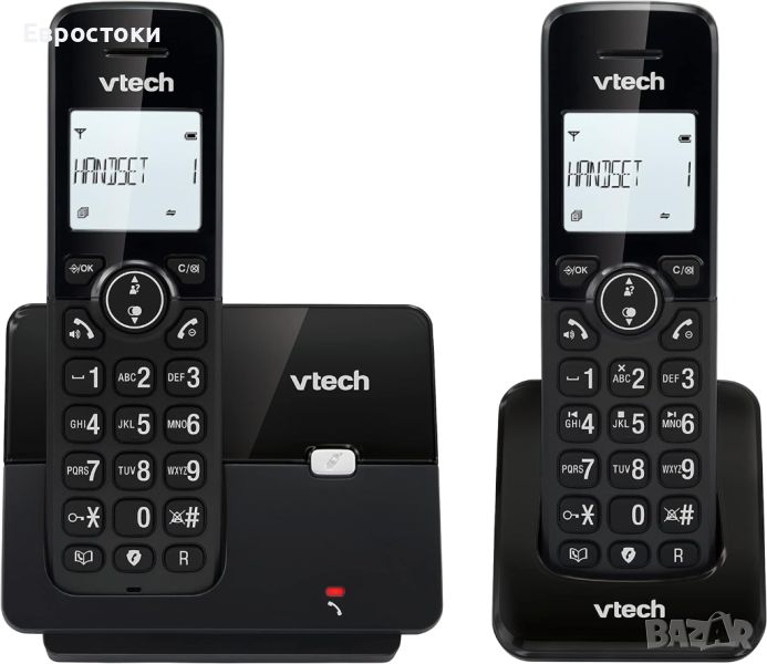 Безжичен телефон VTech CS2001 с 2 слушалки, режим ECO+, снимка 1