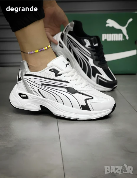 Дамски маратонки Puma в Бяло и Черно, снимка 1