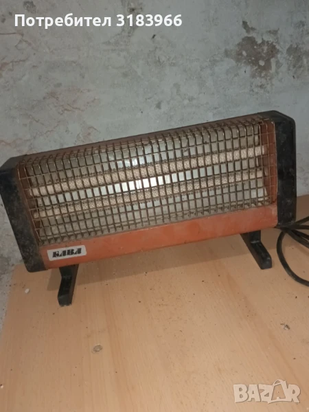 стара ретро печка с два реотана работеща № 7, снимка 1