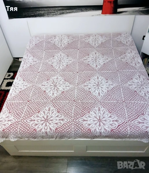 Плетена покривка за спалня , снимка 1