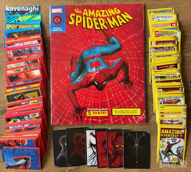 Продавам: Panini колекция The Amazing Spider-Man албум + 192 стикери + 60 карти, снимка 1