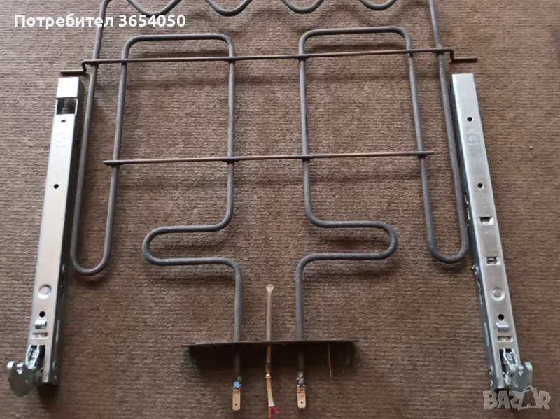 Телескопи и горен нагревател за фурна за вграждане, снимка 1