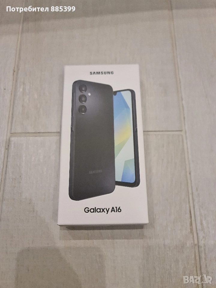 НОВ! Samsung A16 5G 128GB 4RAM / Black / 2г. Гаранция!, снимка 1
