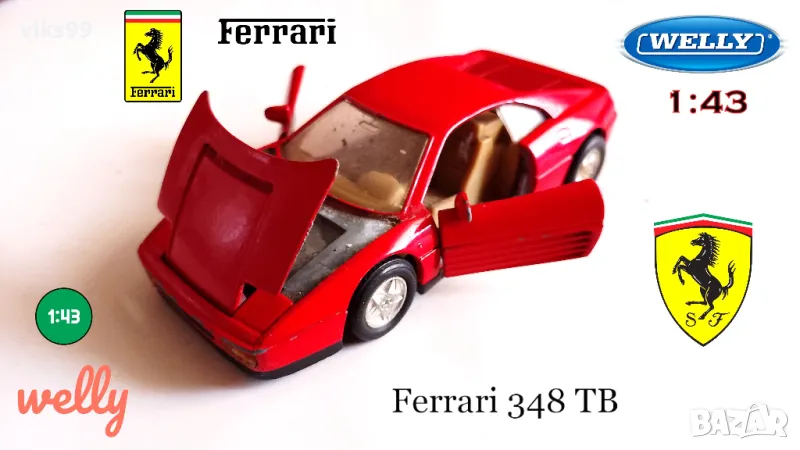 Welly No 9043, Ferrari 348TB 1/43, снимка 1