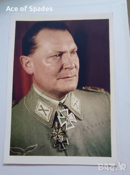 Пощенска Картичка Германия Хитлер Третия Райх Гьоринг С Железен Кръст , снимка 1