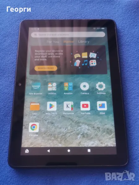 таблет Amazon Fire HD 8, 10th gen, с Google Play Store, снимка 1