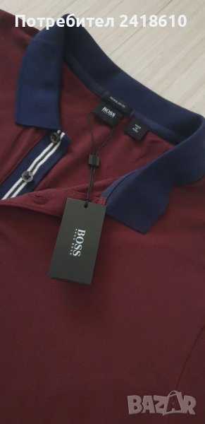 Hugo Boss Parlay 11 Pique Cotton Regular  Fit Mens Size 2XL НОВО! ОРИГИНАЛНА Тениска!, снимка 1