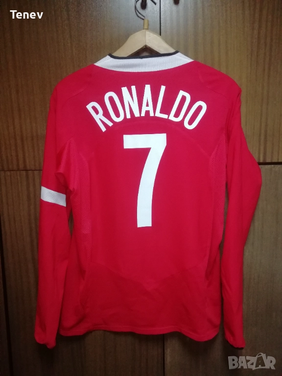 Manchester United Ronaldo 2004 2005 2006 Nike Long Sleeve Home Манчестър Юнайтед Роналдо екип , снимка 1
