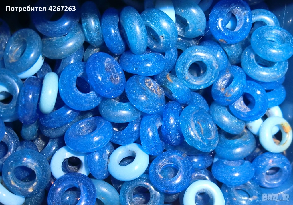 Синци/конски мъниста стари, автентични, употребявани, в добро състояние, снимка 1