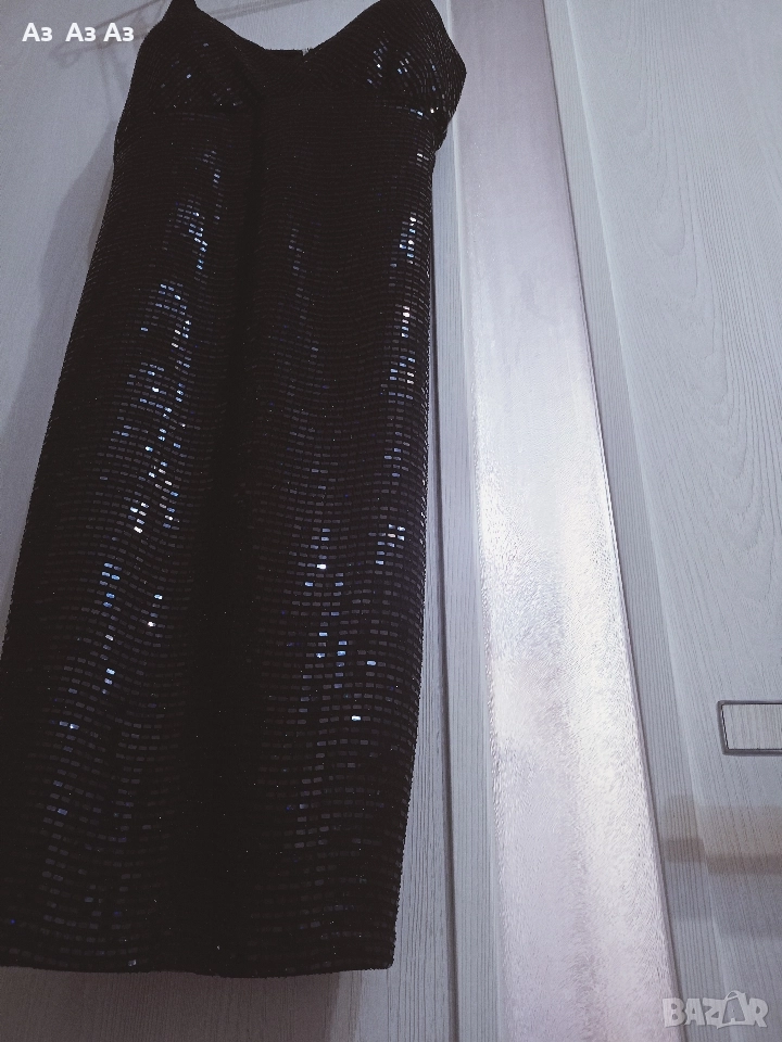 Рокля с пайети/еластична , снимка 1