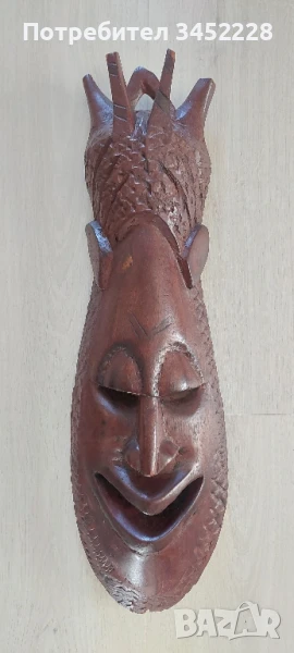 дърворезба масив Африка за ценители 60см , снимка 1