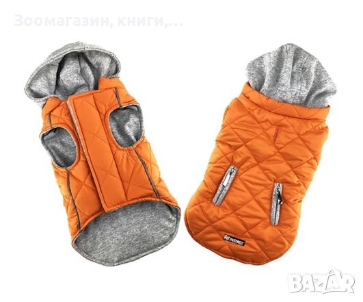 Дрешка с качулка за куче размер L  оранжево - Pet Int Sportive Jacket with Hood Orange, снимка 1