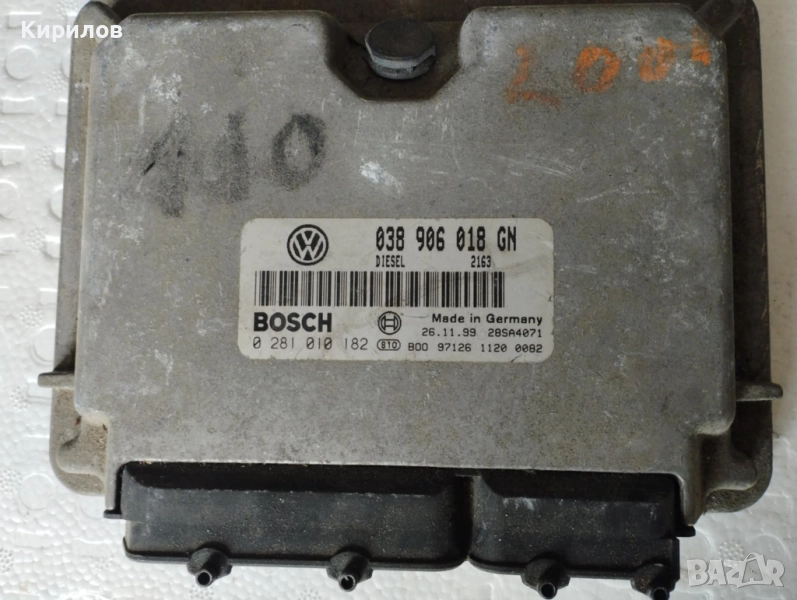 Компютър двигател за SKODA Octavia 1 1.9 TDI № 038906018 GN/0281010182, снимка 1