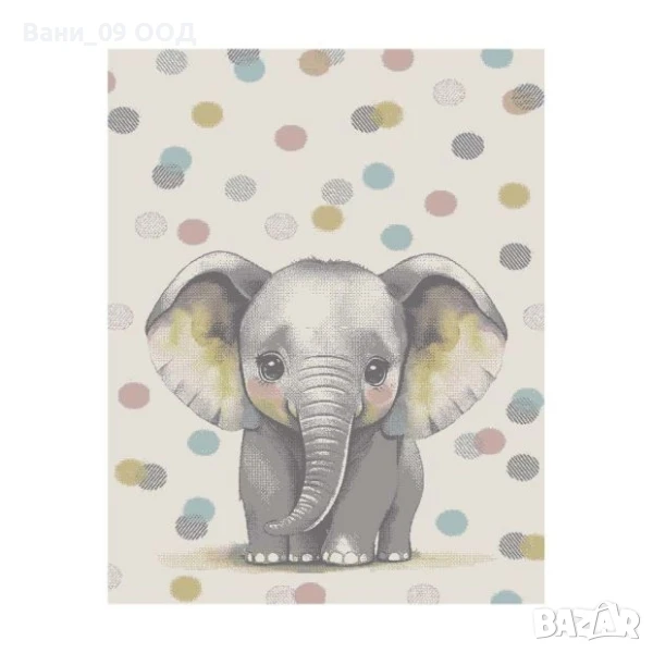 Детски килим "Слонче", снимка 1