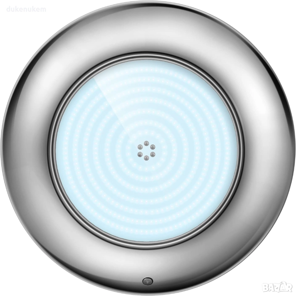 Ултратънък LED прожектор за басейн 35W – 3500 lm, неръждаема стомана, IP68, 12V, снимка 1