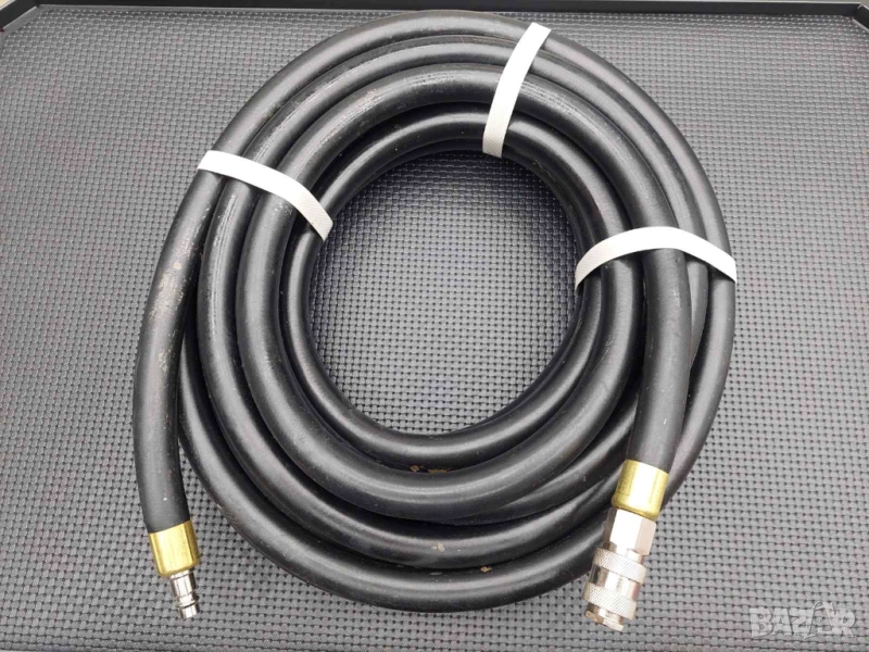 Маркуч за въздух прав гумен 12x22 - 10 и 15 метра, снимка 1