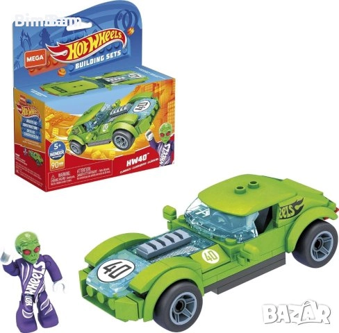 Конструктор Hot Wheels MEGA Building Set HW40 / 90 части, снимка 1