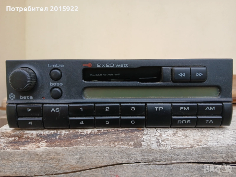 Оригинален касетофон vw-Beta.4.за vw Golf 3.4.Bora.polo., снимка 1
