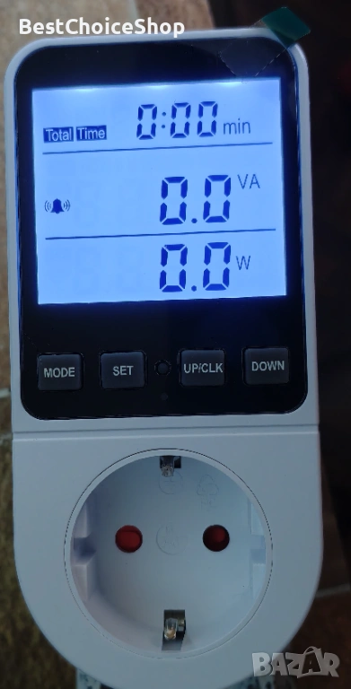 Измервател Електромер (Ватметър) на мощност с 8 режима и подсветка, снимка 1