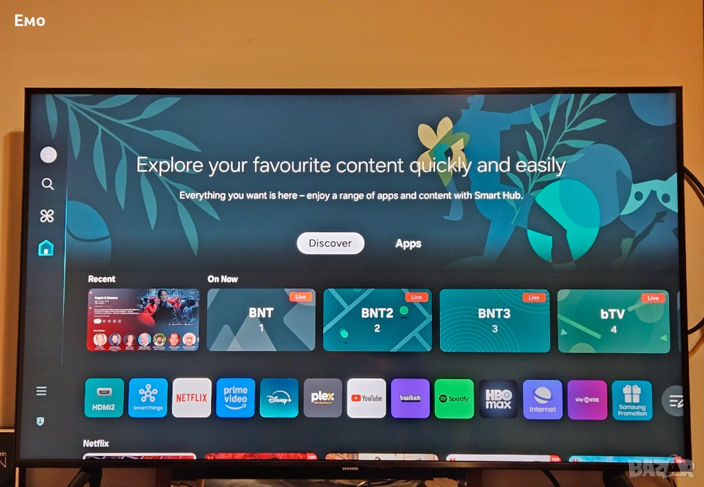 Samsung 43" Crystal UHD 4K Smart TV CU7172, снимка 1