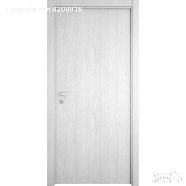 Интериорна врата с каса и первази 77х200х10-13.9см, снимка 1