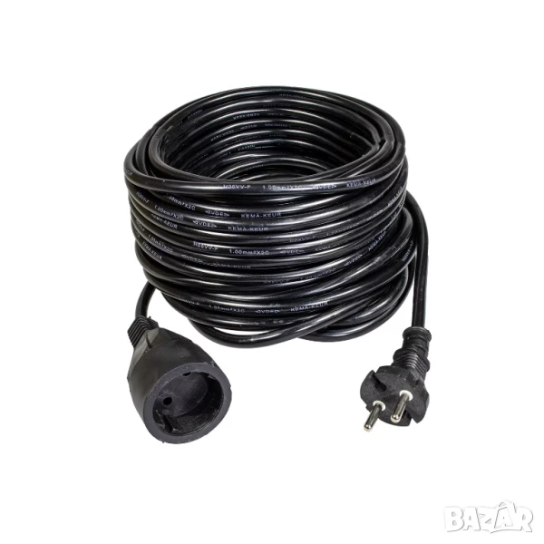 Удължител Alien за контакт "шуко", черен, 5/10/20/30m, 220VAC, 16A, 3x2,5mm2, снимка 1