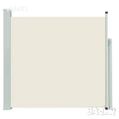 vidaXL Прибираща се дворна странична тента, 170x300 см, кремава（SKU:48365, снимка 1