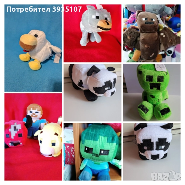 Плюшена играчка Майнкрафт панда, снимка 1
