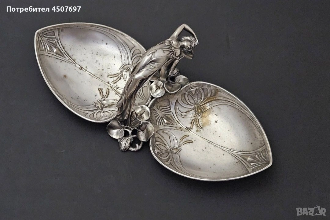 посребрен съд WMF Ар Нуво., снимка 1