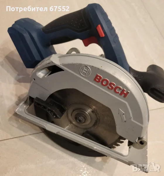 Акумулаторен циркуляр Bosch GKS 18V-57. Само тяло., снимка 1