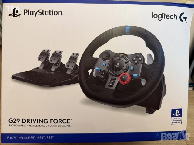 Волан с педали Logitech-G29,черен,PC/PS4/PS5, снимка 2 - Аксесоари - 53993092
