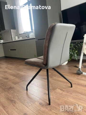 трапезни столове 46/66/88 метални крака, еко кожа и дамаска, снимка 6 - Столове - 53381999