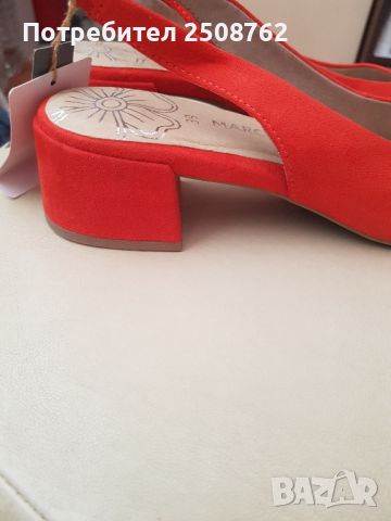 Нови обувки Marco Tozzi с ток , снимка 3 - Сандали - 45188269